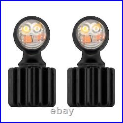 Short Rear Fender LED Mini Turn Signal Kit Fit For Harley Fat Boy Breakout 18-23