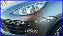 Smoked Lens Amber/White Switchback LED Side Markers For 11-14 Porsche Cayenne