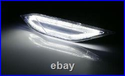 Smoked Lens White LED Front Sidemarker Lights For 11-14 Pre-LCI Porsche Cayenne
