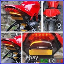 Tail Tidy Fender Eliminator With LED Turn Signals For Ducati Monster 821 1200 S