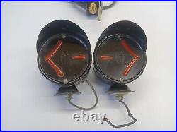 Very Nice Shape 2 Vintage Arrow Safety 6 Volt Turn Signal lights & Switch