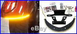 Victory Vegas Red LED Fender Turn Signal Kit with Tag Light & Bracket Clear Lens