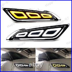 White/Amber Switchback Sequential LED Side Marker Light For 17-up Nissan Armada