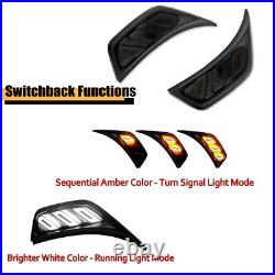 WithA Front Fender Side Marker Light Turn Signal Lamp For 2018-22 Jeep Wrangler JL