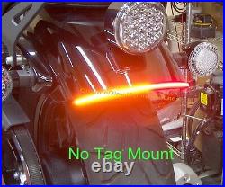 Yamaha Bolt Red LED Fender Eliminator Turn Signal Light Bar & Tag Mount Red